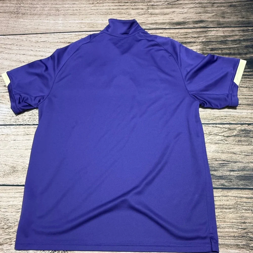 Nike Polo Shirt Mens XL Purple Washington Huskies Dri-FIT Golf 25840X-WH1